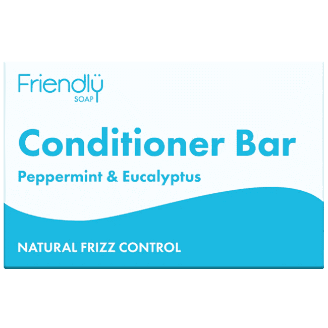 Friendly Soap Conditioner Bar Peppermint & Eucalyptus 90g - welzo