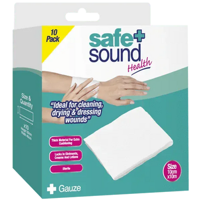 Safe & Sound Gauze Pads Pack of 10