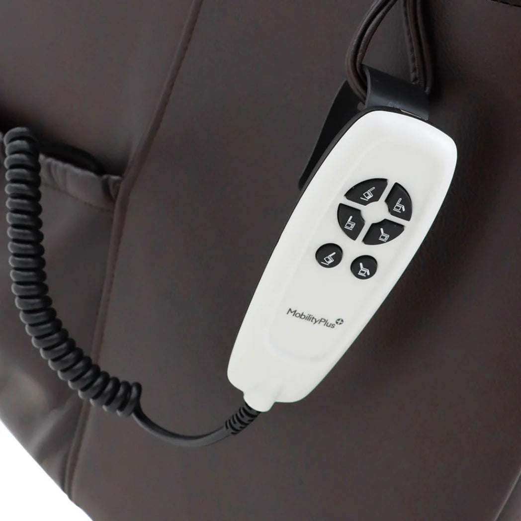 Welzo Ascend Dual Motor Riser Recliner – Chestnut Air Leather