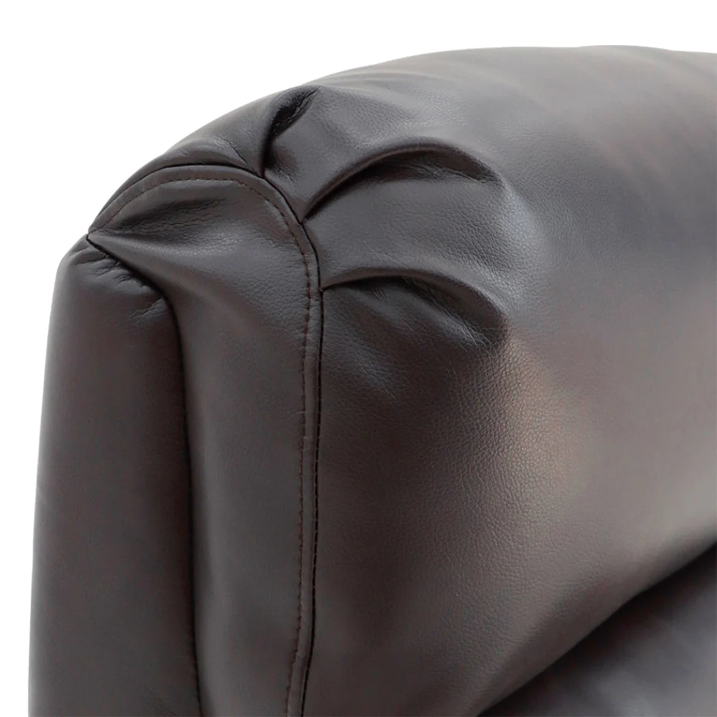 Welzo Ascend Dual Motor Riser Recliner – Chestnut Air Leather