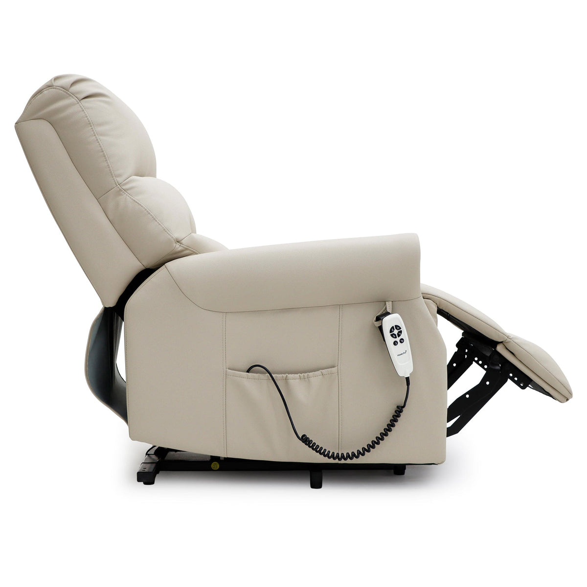 Sillón reclinable Savoy con doble motor - Cuero Cream Air - imagen 4