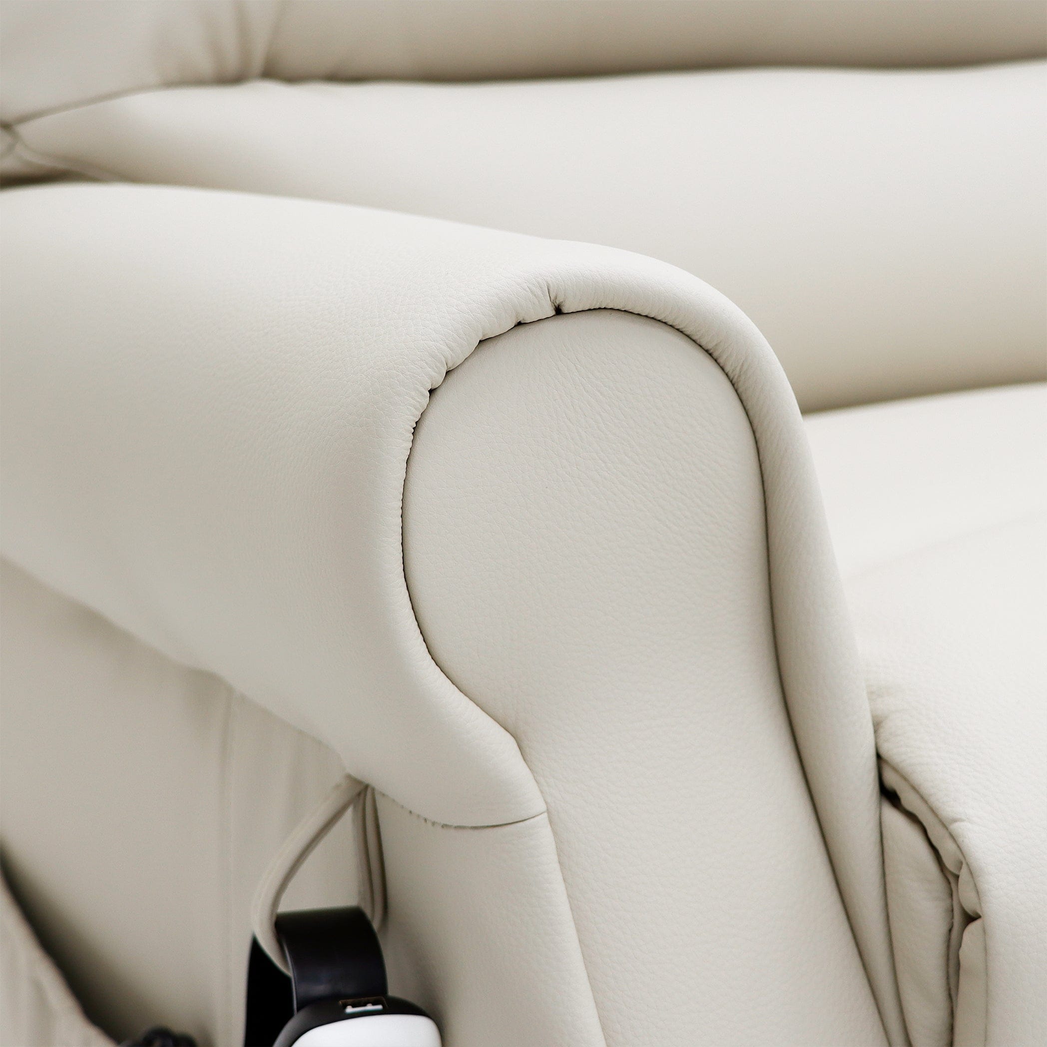 Sillón reclinable Savoy con doble motor - Cuero Cream Air - imagen 9