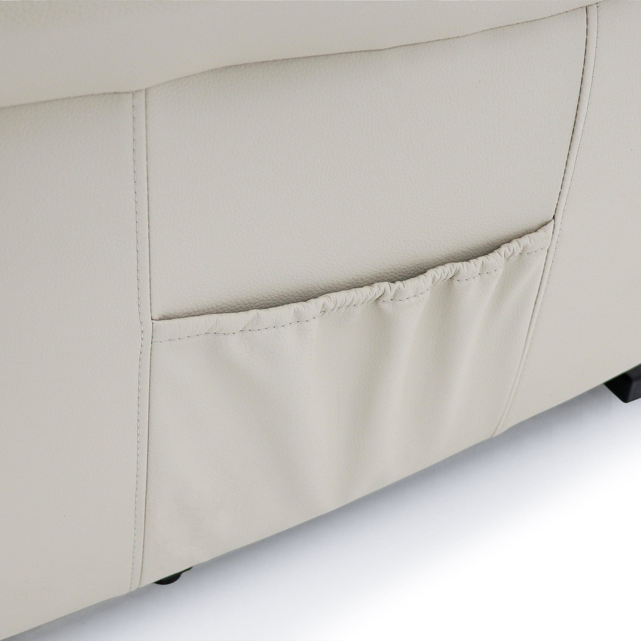 Sillón reclinable Savoy con doble motor - Cuero Cream Air - imagen 12