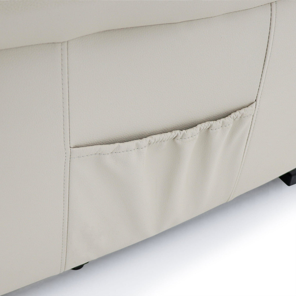 Sillón reclinable Savoy con doble motor - Cuero Cream Air - imagen 12