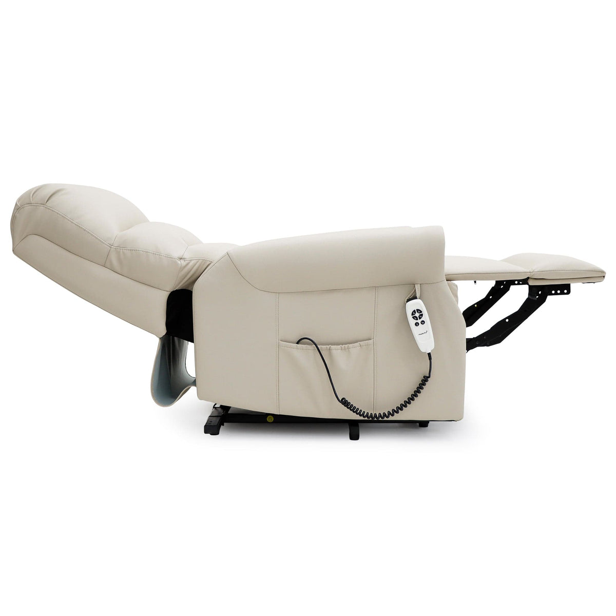 Sillón reclinable Savoy con doble motor - Cuero Cream Air - imagen 5