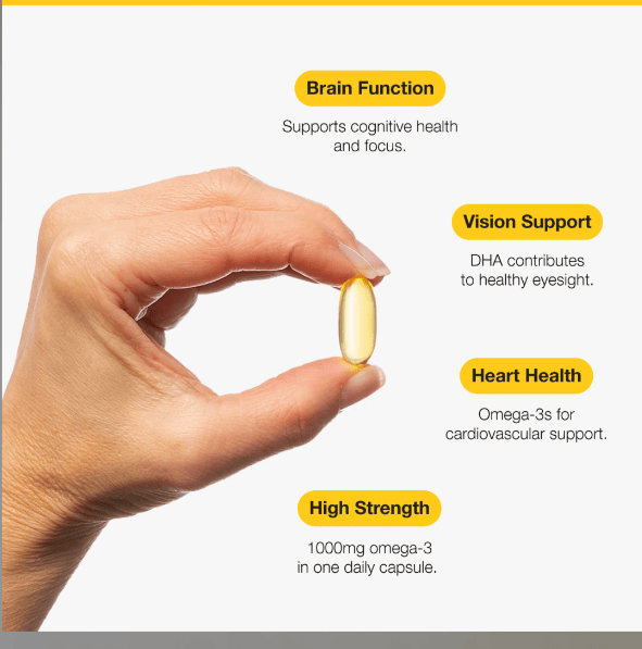 Metagenics OmegaGenics Hochkonzentriertes Omega-3 Fischöl – 60 Kapseln – Bild 4