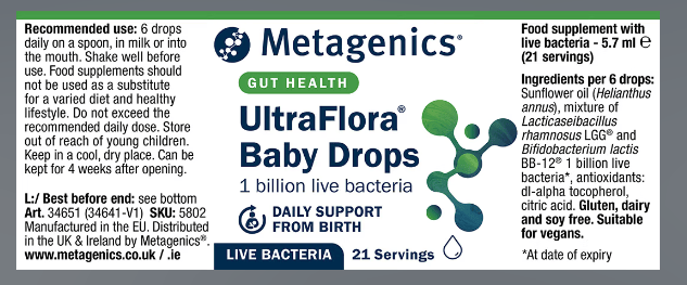 Metagenics UltraFlora Baby Drops – 5.7 ml (21 Servings) – image 5