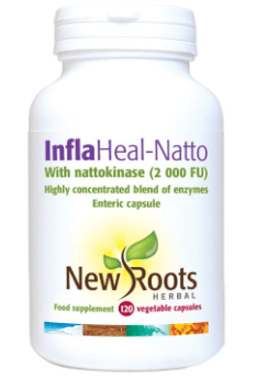 New Roots Herbal InflaHeal Natto – 120 Capsules – image 2