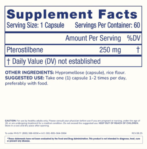 ProHealth Longevity Pterostilbene Pro 250 – 60 Capsules – image 4