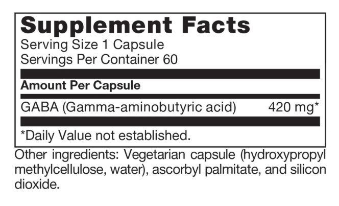 New Beginnings GABA 420mg – 60 Capsules – image 5
