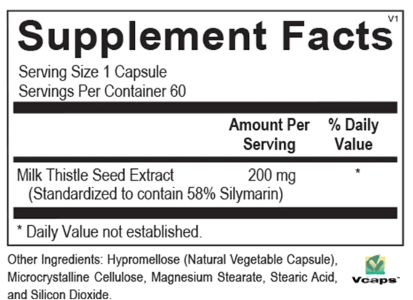 New Beginnings Milk Thistle 200mg – 60 Capsules – image 5