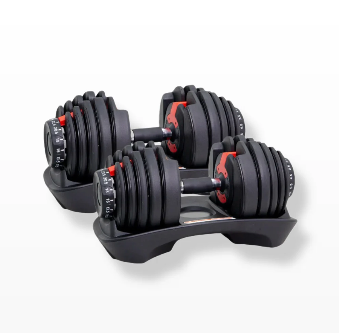 Verstelbare halters 24kg premium - Gymapparatuur voor thuisworkout - Welzo