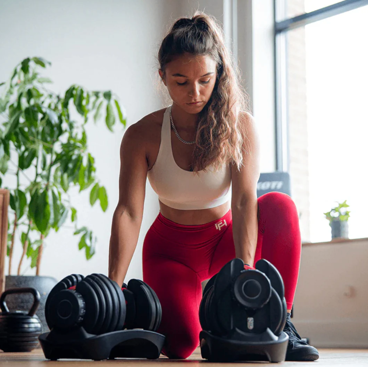 Justerbare håndvægte 24 kg Premium - Home Workout Gym udstyr - Welzo