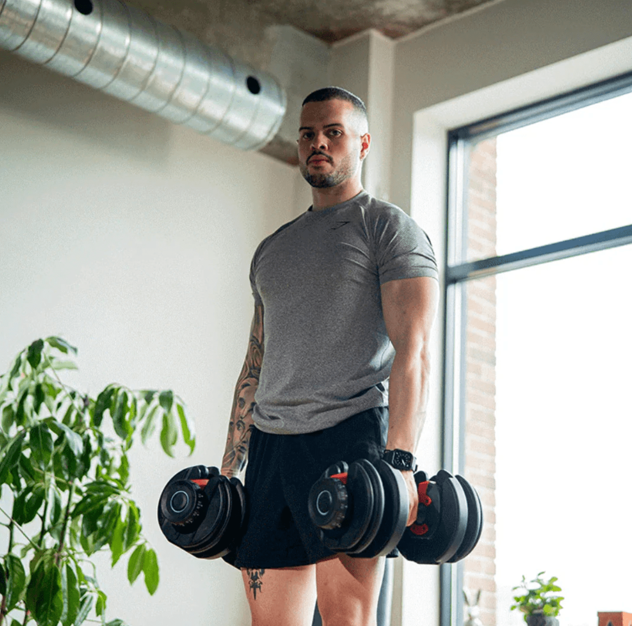 Einstellbare Hanteln 24 kg Premium - Heimtraining Fitnessgeräte - Welzo