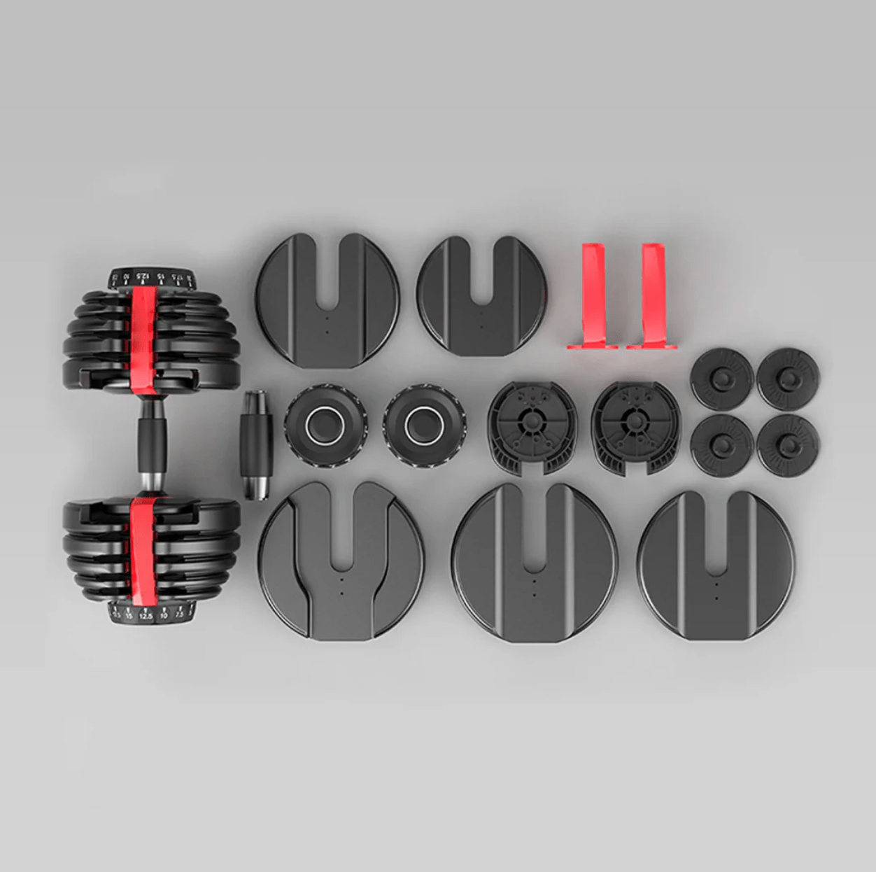 Adjustable Dumbbells 24kg Premium - Home Workout Gym Equipment