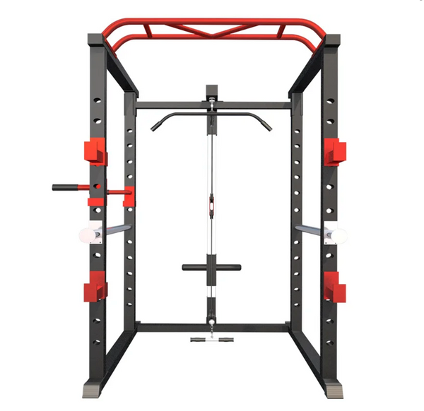 Power Cage Squat Rack ( Multi Function Gym with Cable Pulley System) Techno Gym Life Fit