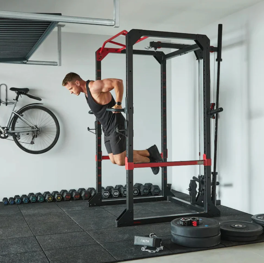 Power Cage Squat Rack ( Multi Function Gym with Cable Pulley System) Techno Gym Life Fit