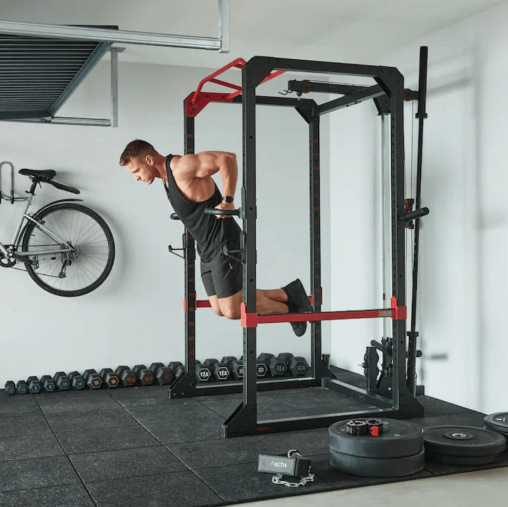 Power Cage Squat Rack ( Multi Function Gym with Cable Pulley System) Techno Gym Life Fit