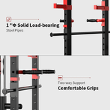 Power Cage Squat Rack ( Multi Function Gym with Cable Pulley System) Techno Gym Life Fit