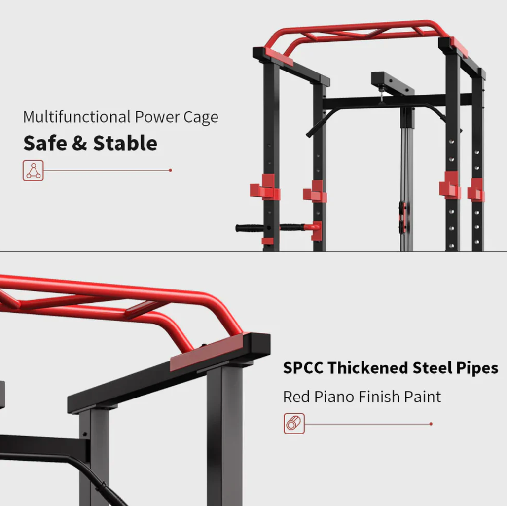 Power Cage Squat Rack (γυμναστήριο πολλαπλών λειτουργιών με σύστημα τροχαλίας καλωδίων) Techno Gym Life Fit Fit