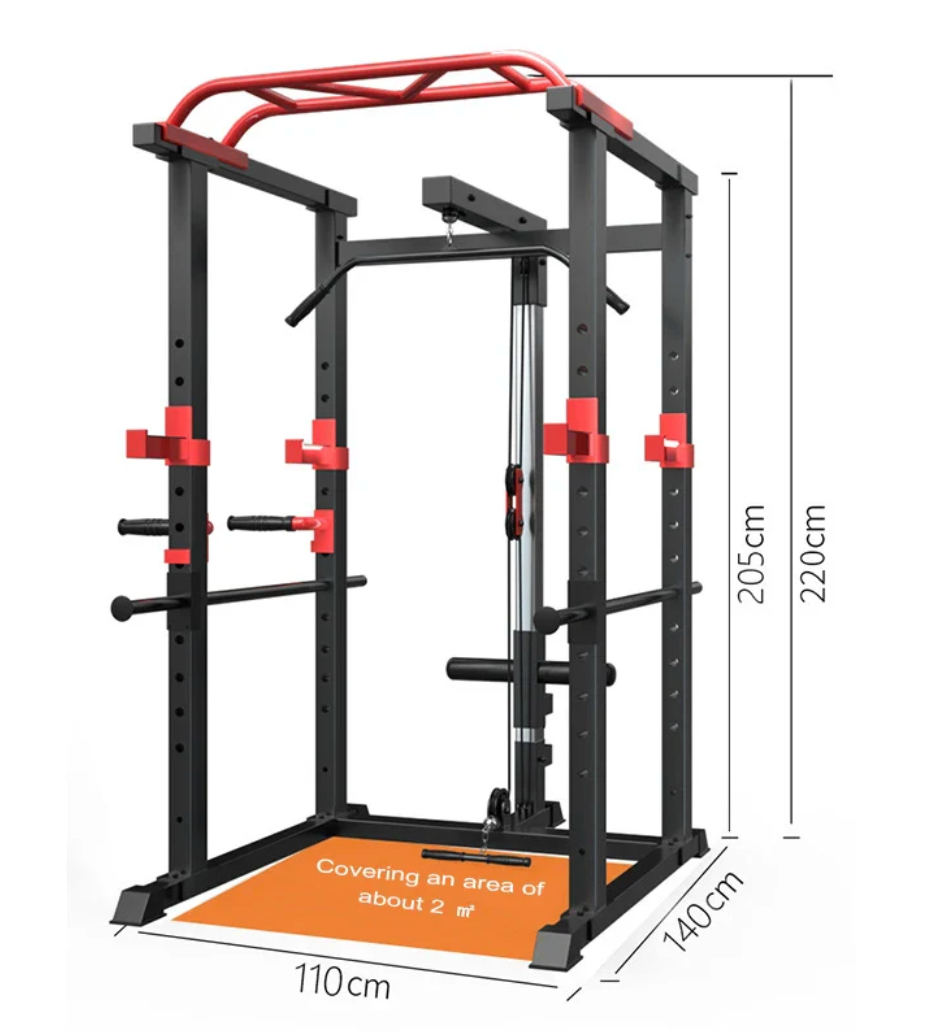 Power Cage Squat Rack (γυμναστήριο πολλαπλών λειτουργιών με σύστημα τροχαλίας καλωδίων) Techno Gym Life Fit Fit