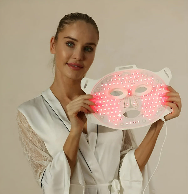 Skin LED Red Light Therapy Face Mask Anti-Ageing, Collagen Boosting Reduce Wrinkles