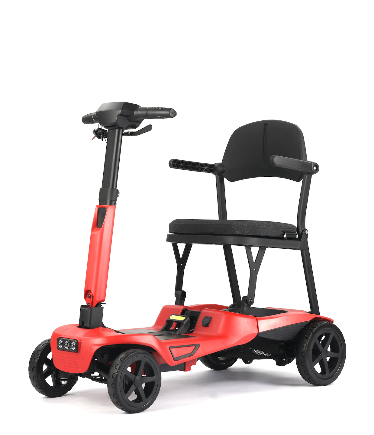 Welzo Red FreeFold X Lightweight 16KG Foldable Mobility Scooter – Portable Electric Scooter, Lithium Battery, 30km Range