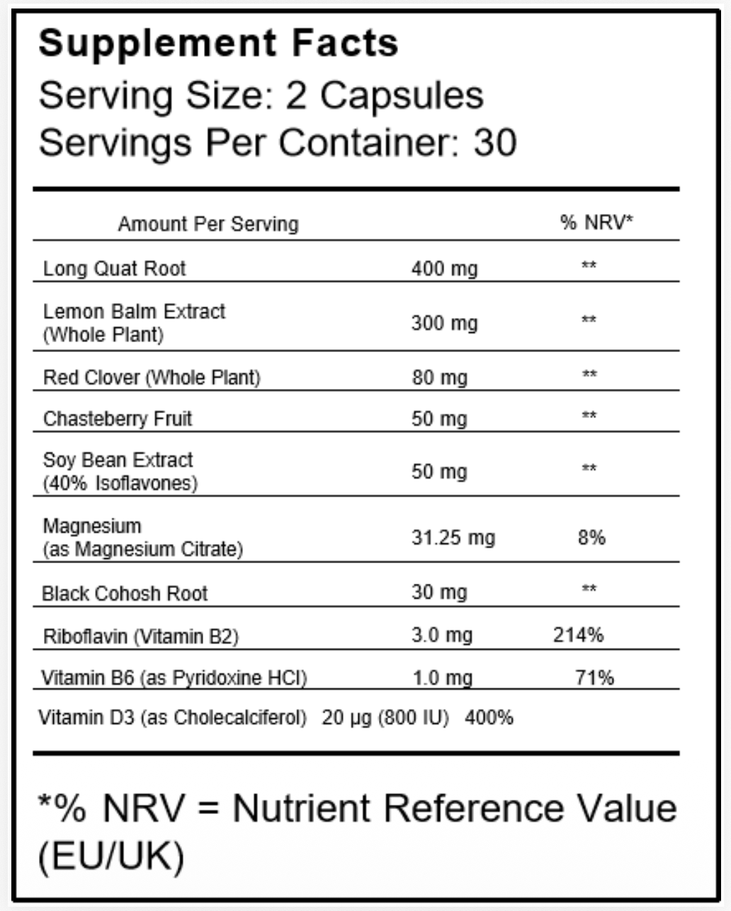 Doplněk pro menopauzu
