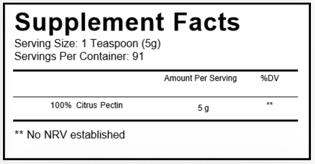 Citrusový pektinový prášek