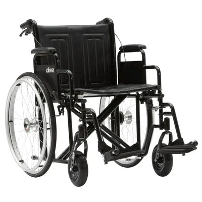 Drive DeVilbiss Sentra EC Bariatric Wheelchair – Heavy-Duty Folding Wheelchair for 31 Stone, 20"–24" Seat Width