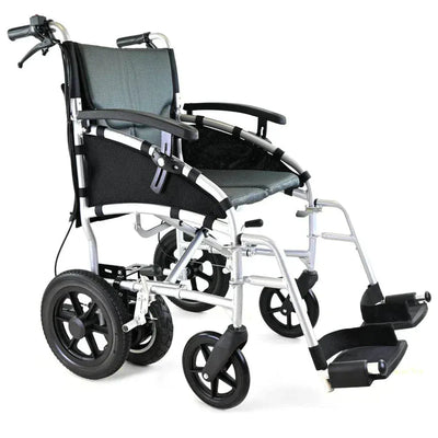 Power Push Sonic Attendant-Controlled Electric Wheelchair – Lightweight Foldable with Lithium Battery, 4mph Speed, 10-Mile Range