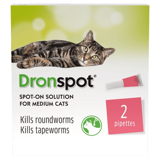 Drontal Dronspot Spot-On Solution for Medium Cats Pack of 2 - welzo