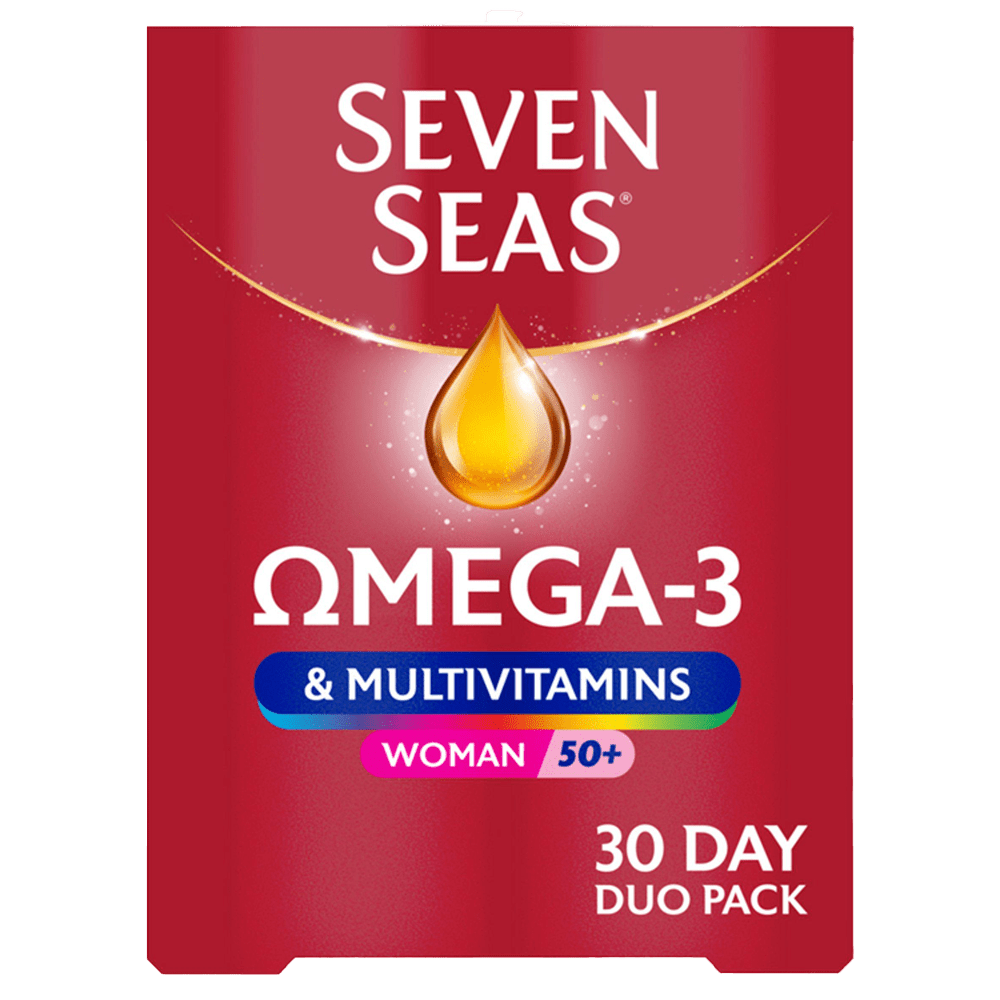 Seven Seas Omega 3 & Multivitamins Woman 50+ Pack of 30 Duo - welzo