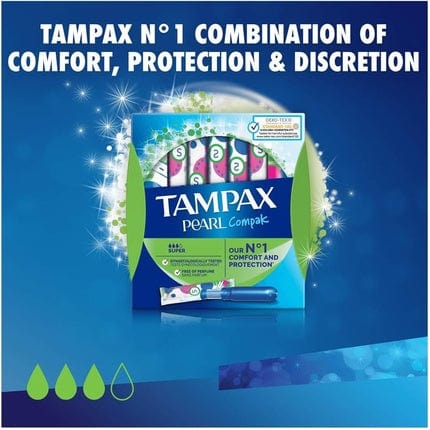 Tampax Pearl Compak Super Tampons with Applicator 36X