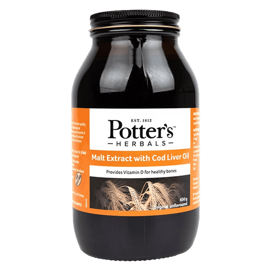 Potters Malt Extract with Cod Liver Oil Original 650g - welzo