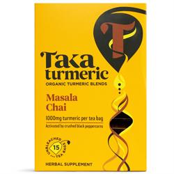 Organic Masala Chai - 15 tea bags, Taka Tumeric