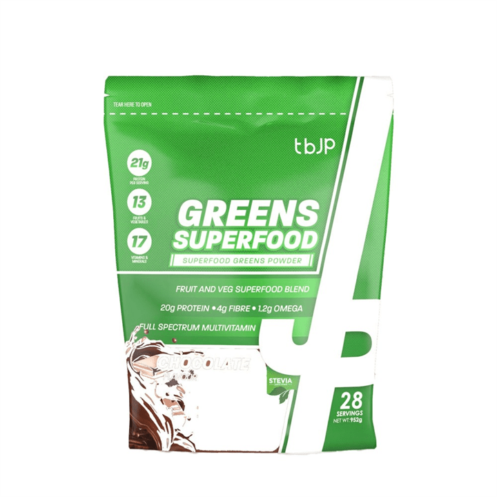 Trained By JP Superfood Greens 1kg Chocolate