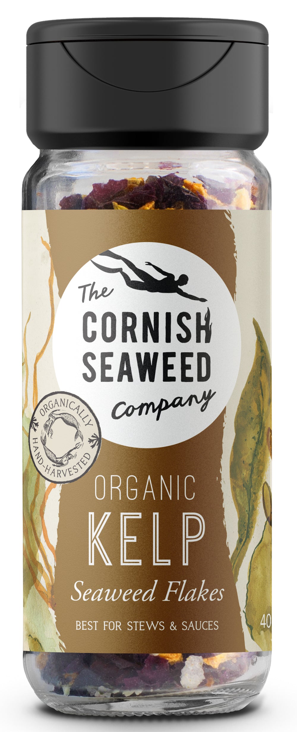 The Cornish Seaheed Company Company Kelp Seaweed Flakes Shaker - 40G