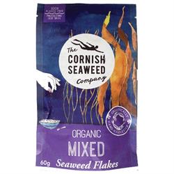 A hearty mix of organic seaweed flakes. 60g, The Cornish Seaweed Company