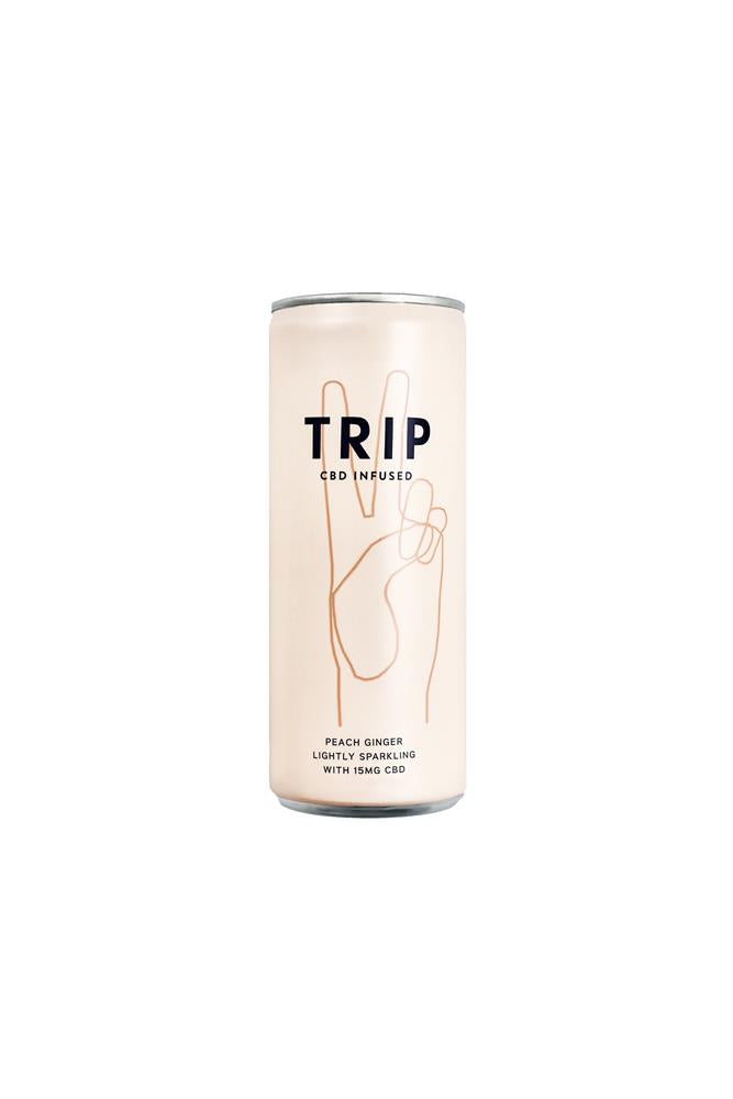 Trip Drink Ltd CBD Εμπνευσμένο ποτό με προσαρμογόνα - ροδάκινο τζίντζερ