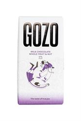 Gozo Milk Chocolate Whole Fruit & Nut 37% Cocoa 130g, Gozo