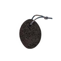 Natural Pumice Stone Black with Rope - 1 Unit, The Eco Bath