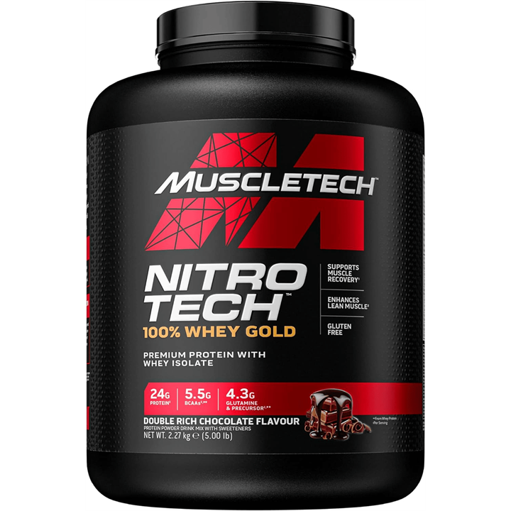 Muscletech Nitro Tech 100% Whey Gold 2.27kg Double Rich Chocolate