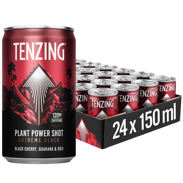 TENZING Plant Power Shot 24x150ml Black Cherry, Guaran & Goij