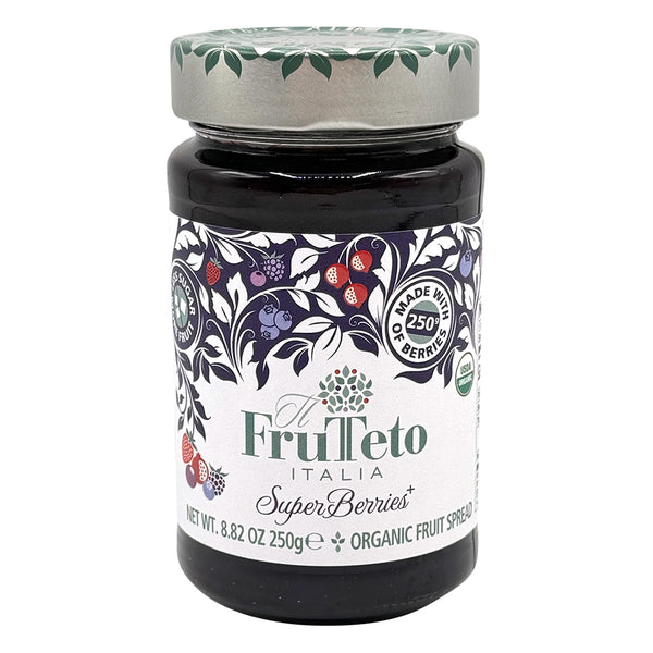 FRUTTETO Italia 100% Superberries+ Organic Reduced Sugar Fruit Spread 250G