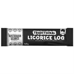 Traditional Liquorice Log 40g, The Great Australian Licorice