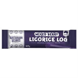 Mixed Berry Liquorice Log, The Great Australian Licorice