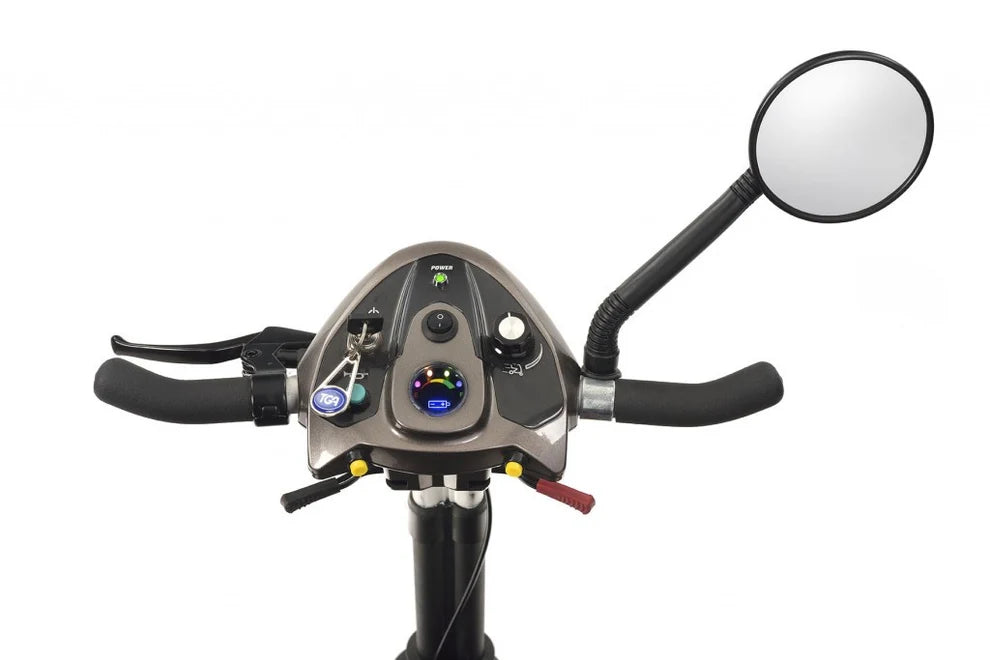 Maximo Plus Folding Mobility Scooter - 6 km / h legale, leichte, 12 -Meilen -Reichweite mit Lithiumbatterie
