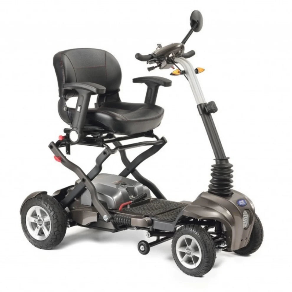 Maximo Plus Folding Mobility Scooter - 6 km / h legale, leichte, 12 -Meilen -Reichweite mit Lithiumbatterie