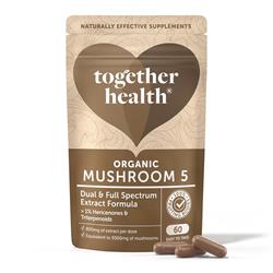 Together Health Organic Mushroom 5 Complex - 60 Capsules, Together Health